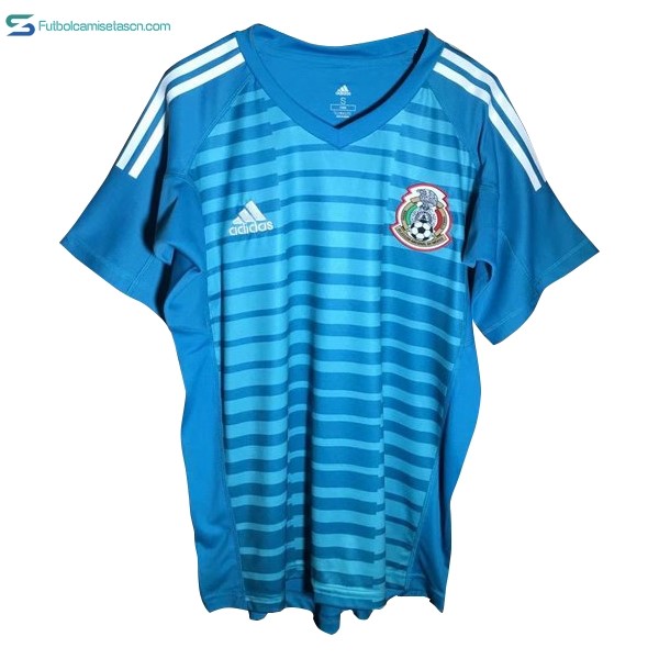 Camiseta México Portero 2018 Azul